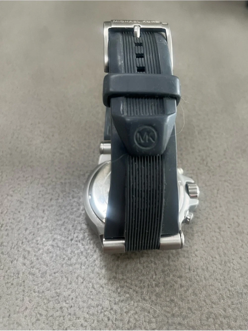 Michael Kors Steel Dylan Chron Gray Silicone strap